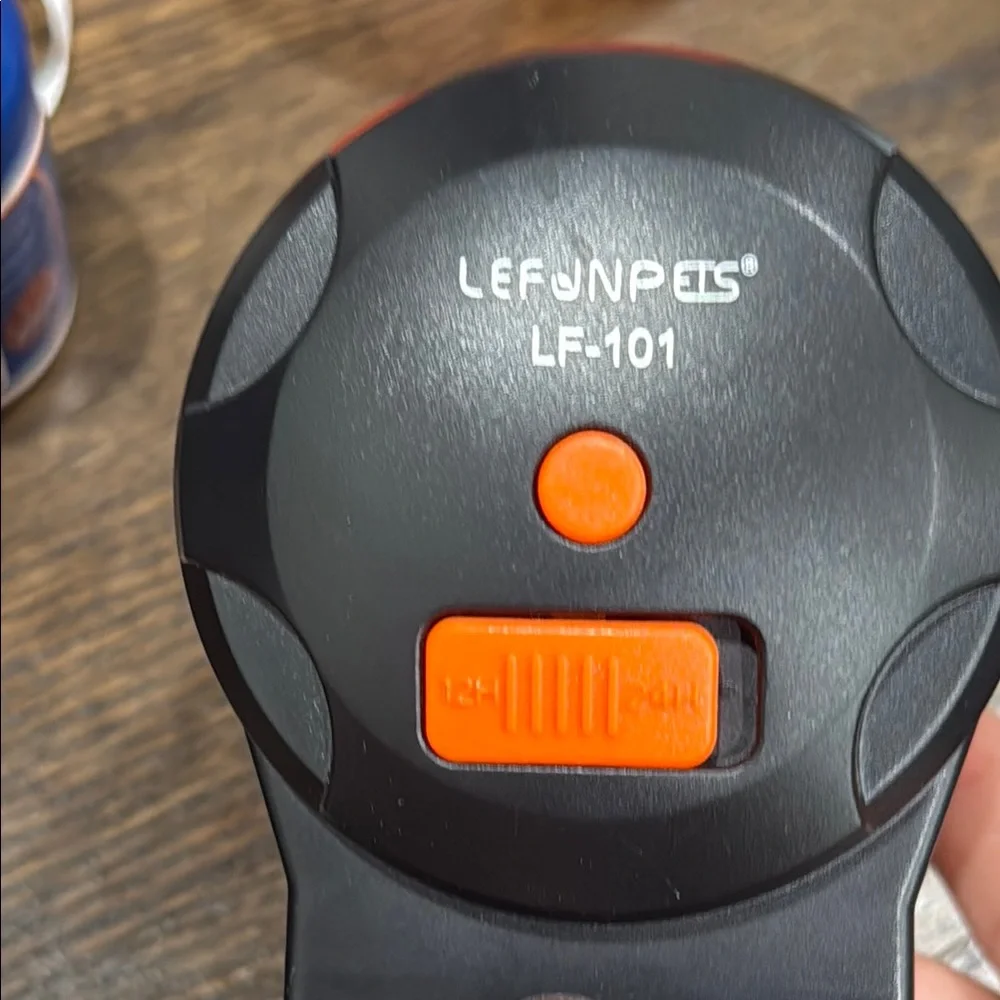 LEFONPETS Automatic Pet Feeder with Orange Accents